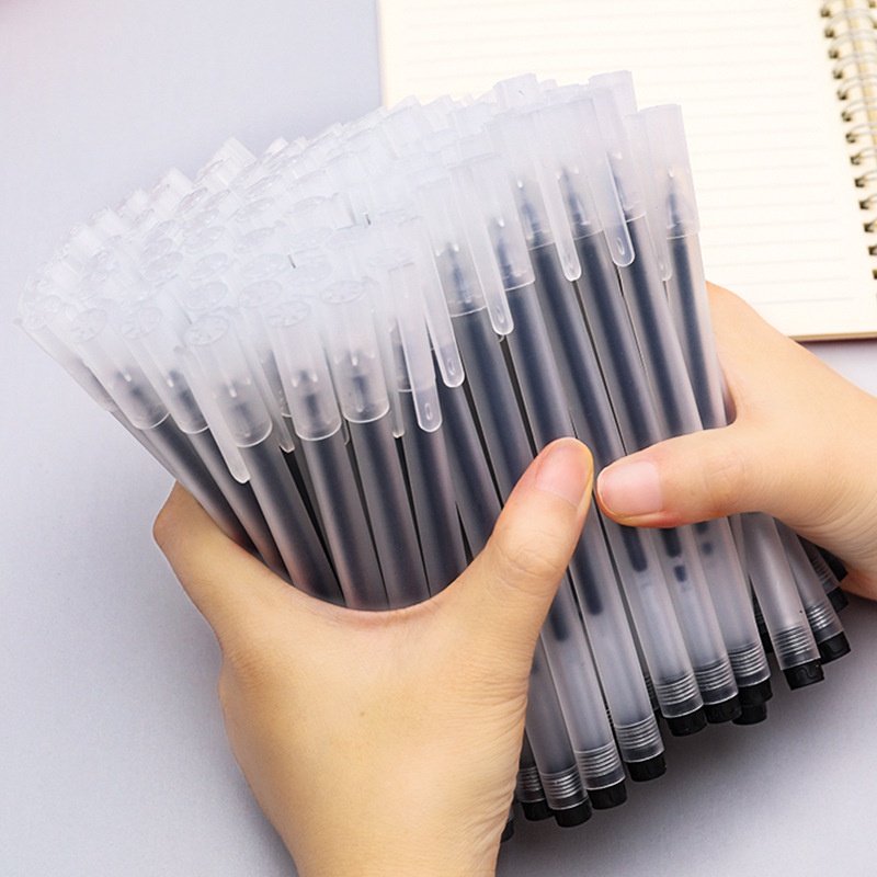 

PULPEN GEL TINTA HITAM POLOS TRANSPARAN 0.5mm