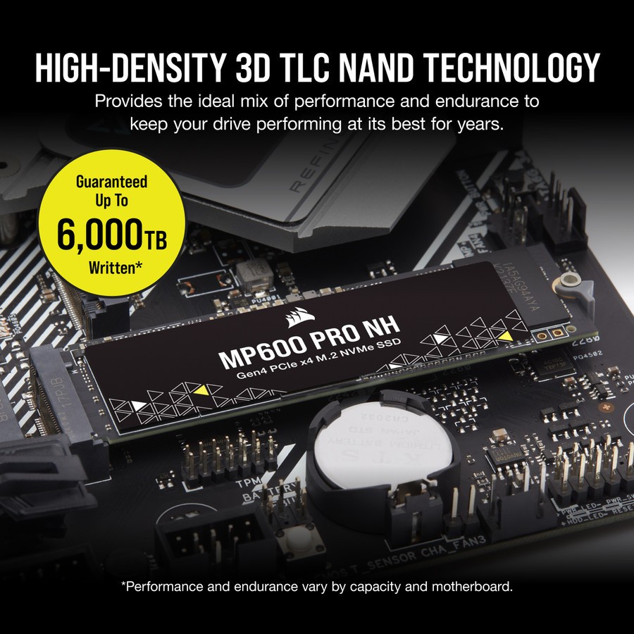 CORSAIR MP600 PRO NH 1TB PCIe 4.0 (Gen 4) x4 NVMe M.2 SSD