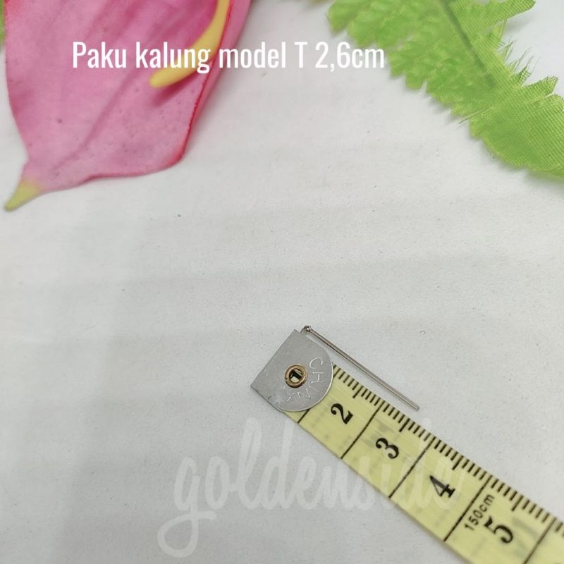 Paku aksesoris model T / Paku T aksesoris/ Paku kalung model T per 10gr