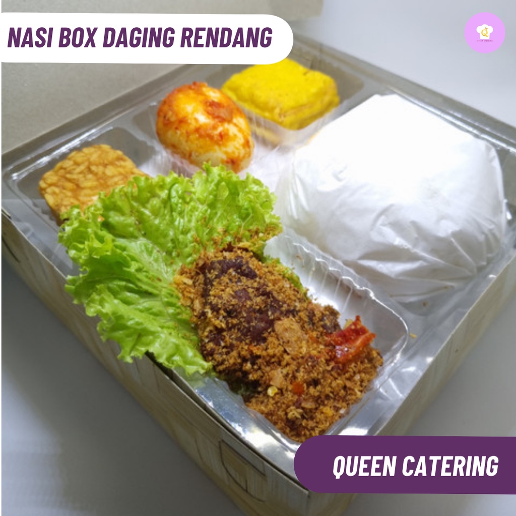 

Paket Nasi Box Nasi Kotak Menu Ayam Serundeng Bisa Request, Prasmanan