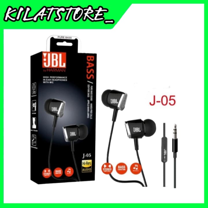 Handsfree Earphone J - 05 High Performance In - Ear With Mic