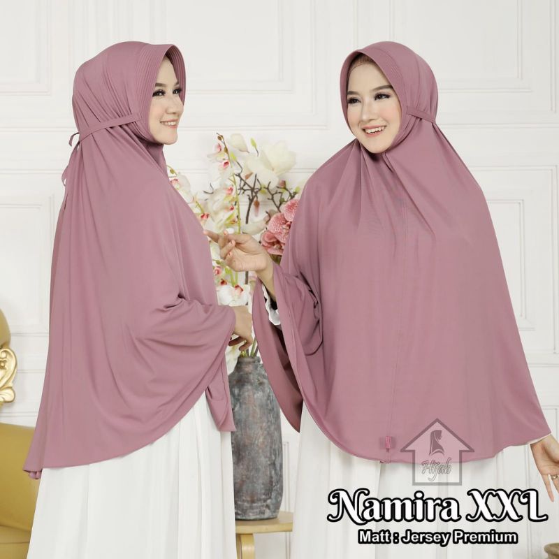 Khimar hijab jumbo ped tali XXL crinckle airflow