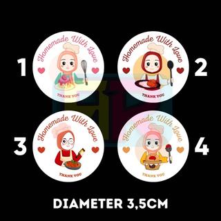 Stiker Labal Makanan ukuran 3,5cm isi 35pcs