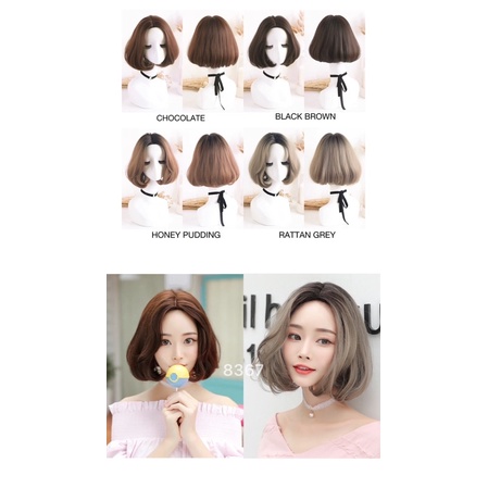 8367 full wig korean blow tanpa poni 35 cm