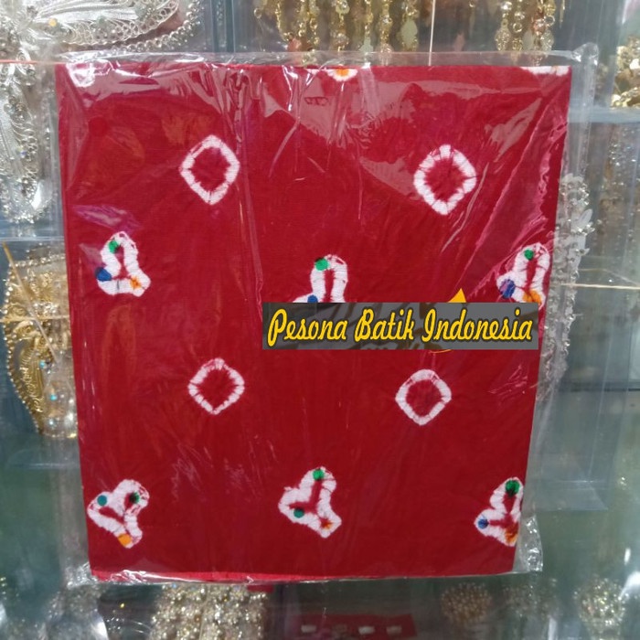 Kain Kain Batik Jumputan Angkin Instan 4 Warna /.Angkin Jumputan