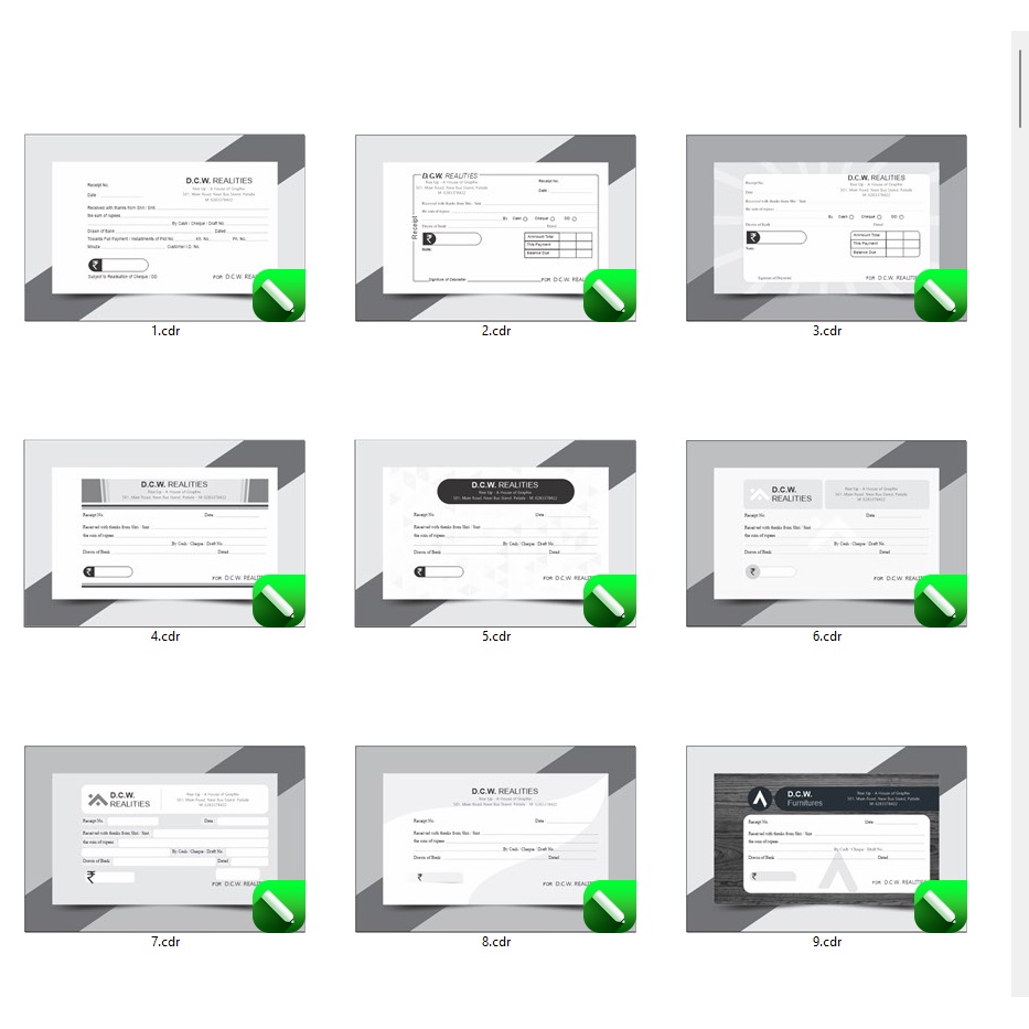 99 New Reciep Book Coreldraw
