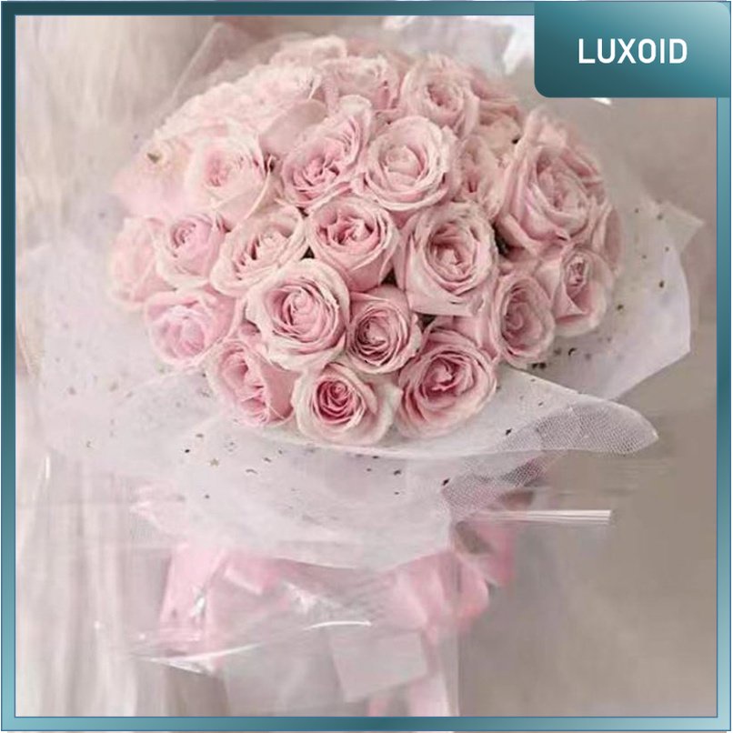 

LUXOID - MS2 STAR Kertas Buket Jaring Roll Motif Bintang Bulan/Flower Wrapping Paper