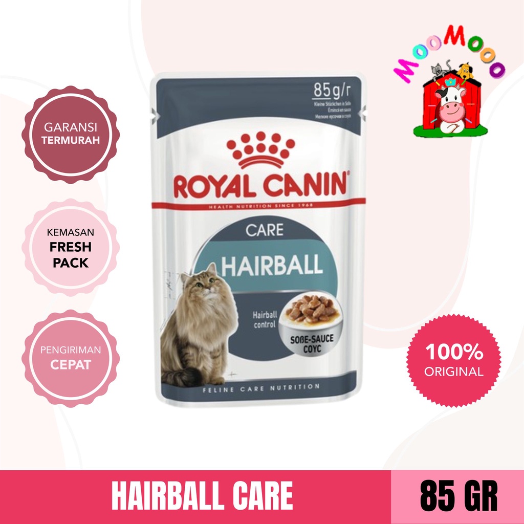 Royal Canin Hairball Care Makanan Kucing Dewasa Wet 85gr