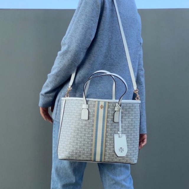 Tory Burch Gemini Link Canvas Small Tote