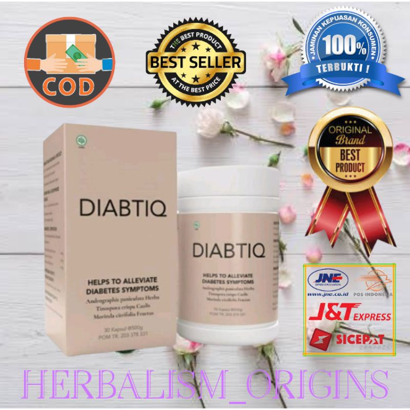 DIABTIQ OBAT DIABETES ASLI ORIGINAL HERBAL BPOM