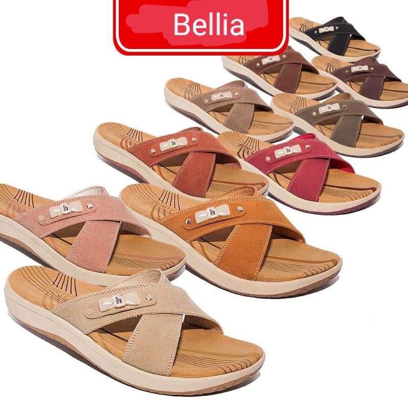 Homyped Bellia N42 Sandal Flat Wanita Sandal homyped Sandal Wanita