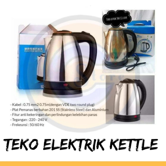 TEKO LISTRIK 2 LITER/PEMANAS AIR PORTABLE/PERALATAN MASAK