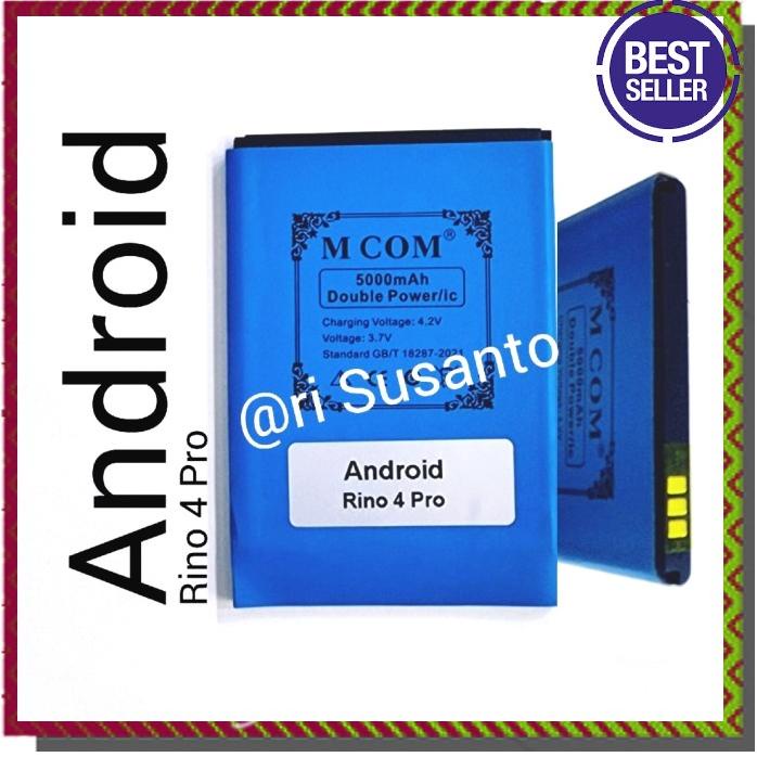 Acc Hp Baterai Mcom Android Rino 4 Pro Double Power 5000Mah