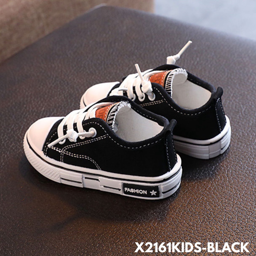 SEPATU SNEAKERS ANAK KEKINIAN OOTD KEREN BANGET PRAKTIS BAHAN CANVAS IMPORT 2161KIDS