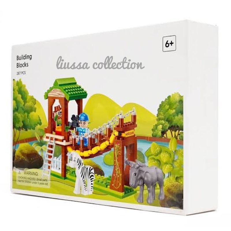 Mainan Miniso - Jungle Series Building Blocks