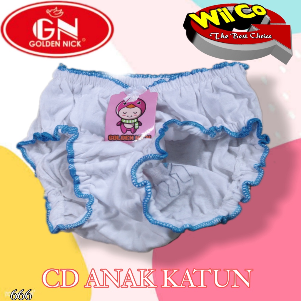 K666 - CELANA DALAM ANAK GOLDEN NICK KRITING USIA 2TH - 5TH