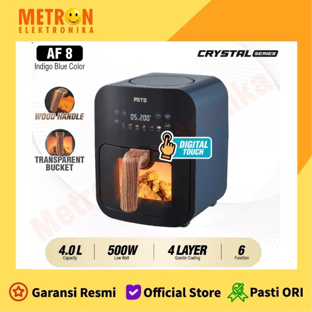 MITO AF 8 BLUE - DIGIFRY AIRFRYER 4 LITER / AF8BLUE