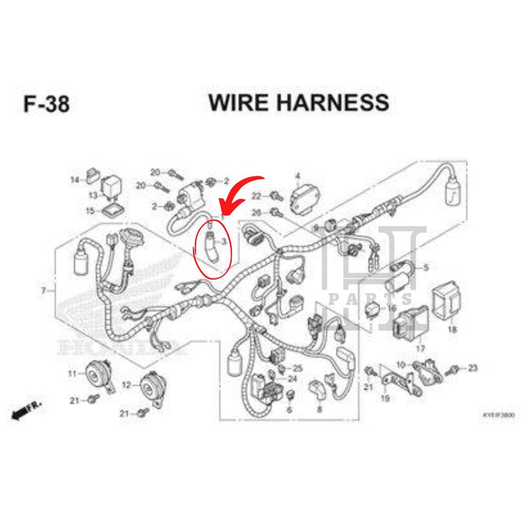 TUTUP KEPALA CANGKLONG BUSI CAP ASSY NOISE SUPPRESSOR CB VERZA 150 30700-K13-900 ASLI ORIGINAL AHM HGP HONDA