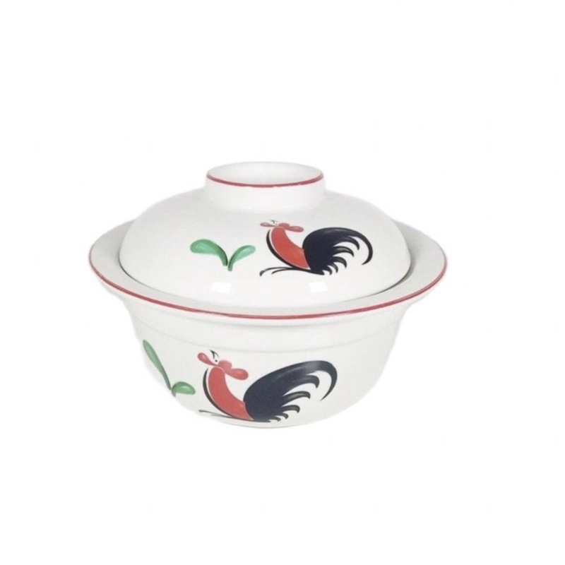 Mangkok Saji Sayur Plus Tutup Ayam Jago 1 set