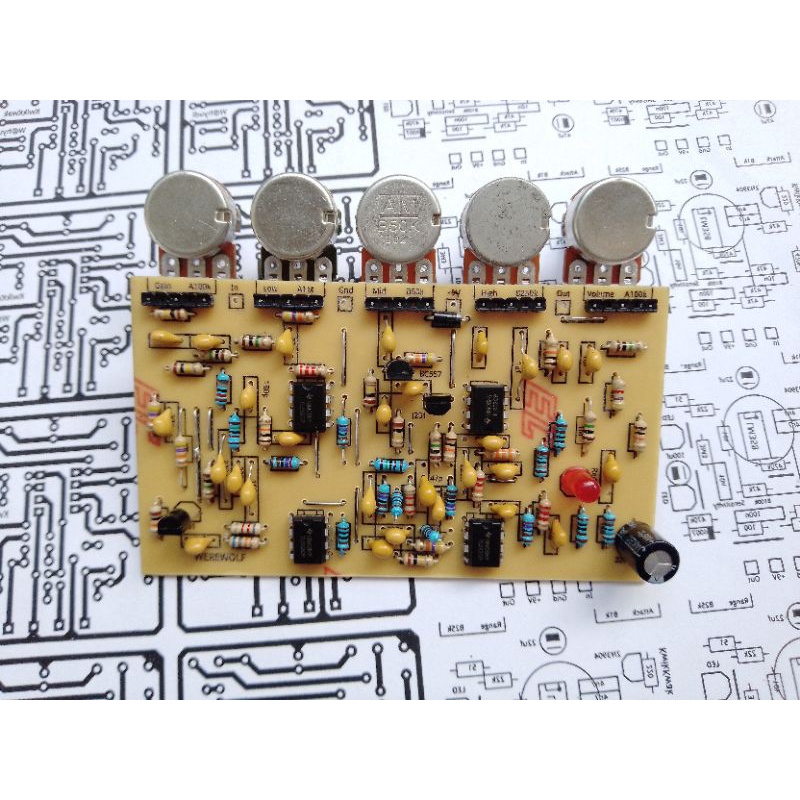 KIT EFEK GITAR OVERDRIVE WEREWOLF