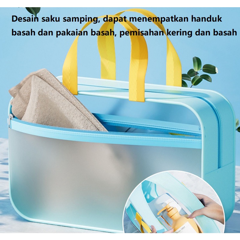 Tas Kosmetik Travel Bag Pouch Kosmetik wash bag Tas Make up Pouch Tas berenang Transparan Tahan Air