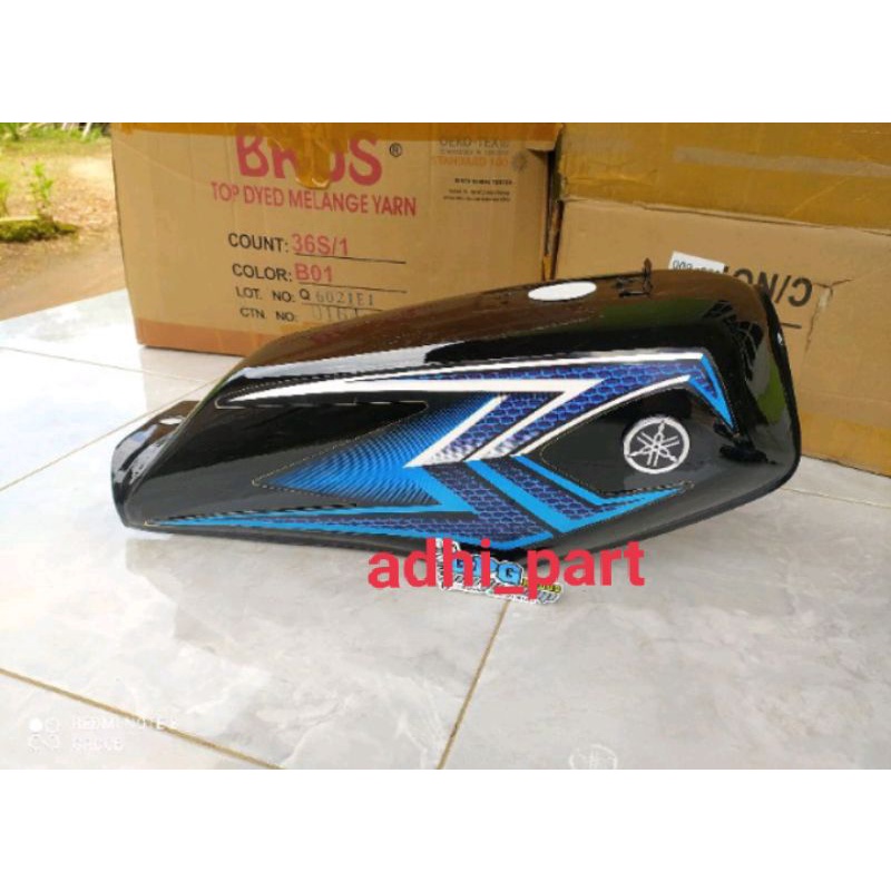 bodi set rx king 2004 hitam biru- bodi komplit rx king