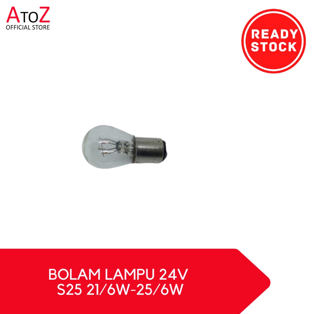 BOLAM LAMPU 24V S25 21/6W-25/6W