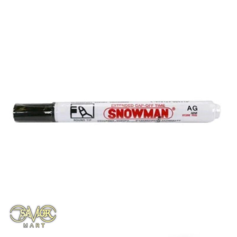 

Spidol - SNOWMAN G-12 (Permanent) Hitam Original / Satuan