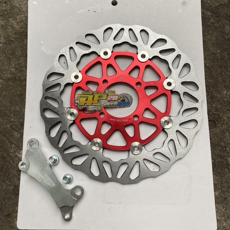 DISC CAKRAM DEPAN MATIC HONDA BEAT VARIO SCOOPY SPACY GENIO UKURAN 260 MM BY PRO 1 / PIRINGAN LEBAR 260 MM BY PRO 1 MATIC BEAT VARIO SCOOPY SPACY GENIO BAHAN FULL CNC