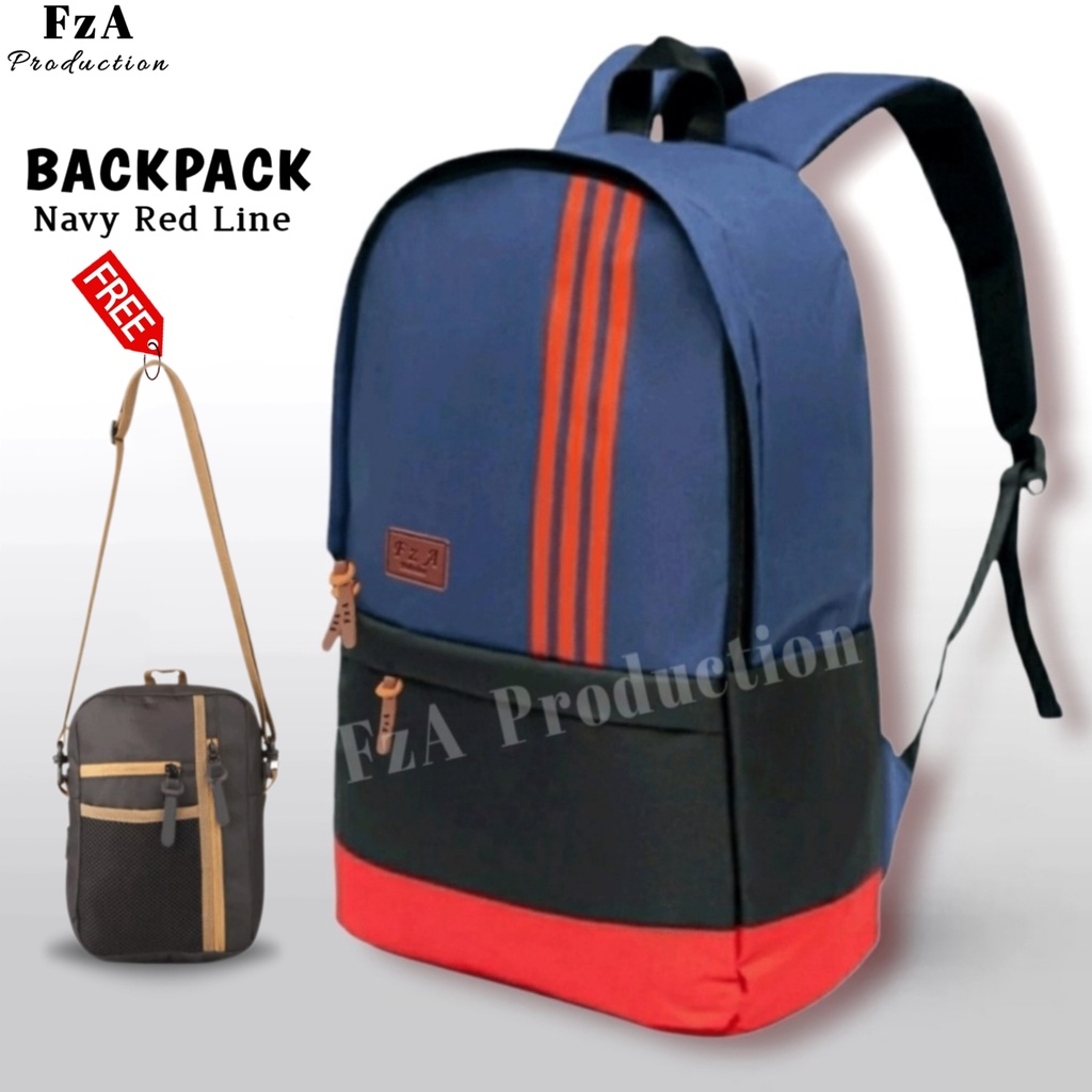 Big Promo..Tas Ransel Punggung Distro Casual Pria Wanita / Tas Ransel Laptop Sekolah Kuliah Bacpack Distro Original - FzA