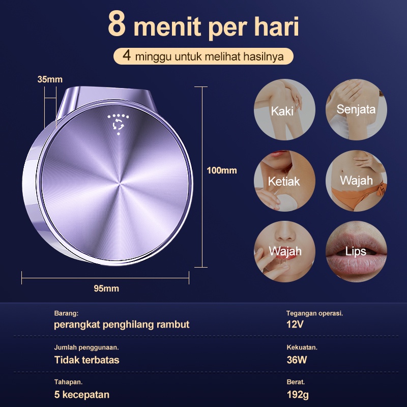 AmazeFan 2in1 IPL perontok bulu permanen Laser hair removal＆pijat wajah Tanpa sakit Kompres dingin 10°C Alat penghilang bulu ketiak permanen 5 tingkat epilator hair remover Alat pencukur bulu kemaluan Rambut bibir/kaki 4 minggu untuk melihat hasilnya