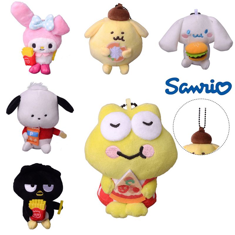 Lembut Sanrio Mymelody Plush Keychain Boneka Boneka Liontin Hadiah Anak