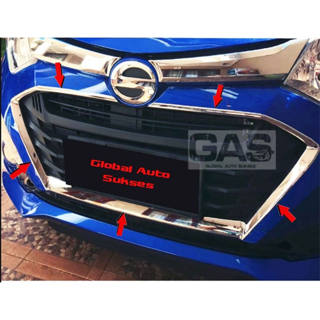 LIST BUMPER DEPAN CHROME DAIHATSU SIGRA 2016 - 2018