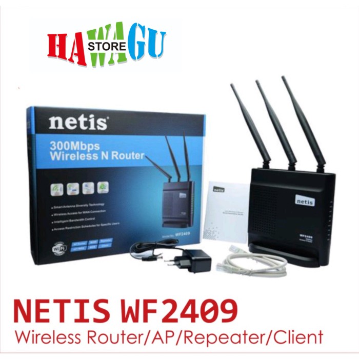 Jual Kualitas No 1 Netis Wf2409 150Mbps Wireless Router Repeater Client