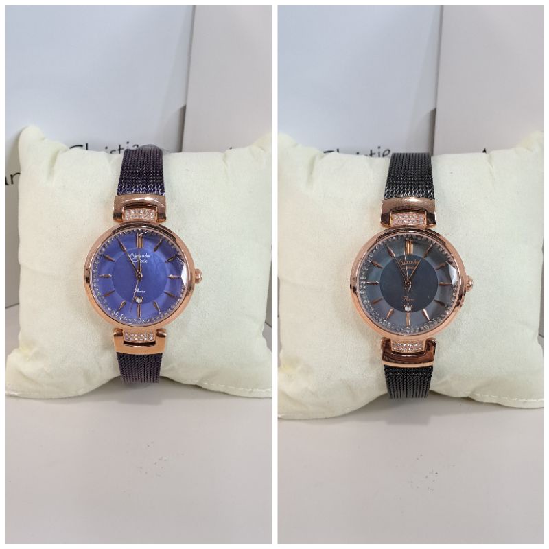 Alexandre Christie AC 2756 AC2756 Jam Tangan Wanita Stainless Steel Original & Garansi 1 Tahun Mesin