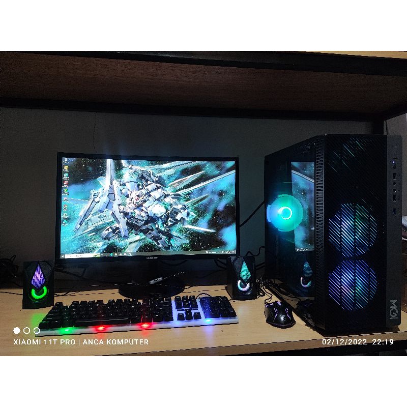 pc gaming rendering streaming i5 10400 ft rx 580 8gbProcessor i5 10400f 6core 12threadMotherboard MSI MORTAR B460RAM DDR4 16GB SEKEPING UPGRADEBLE UP TO 64GBVGA GIGABYTE DUAL FAN 8GB GDDR5