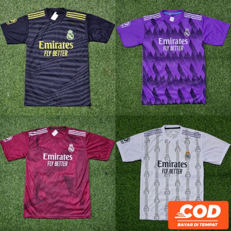 JERSEY BOLA REAL MADRID HOME/AWAY TERBARU 2022/2023