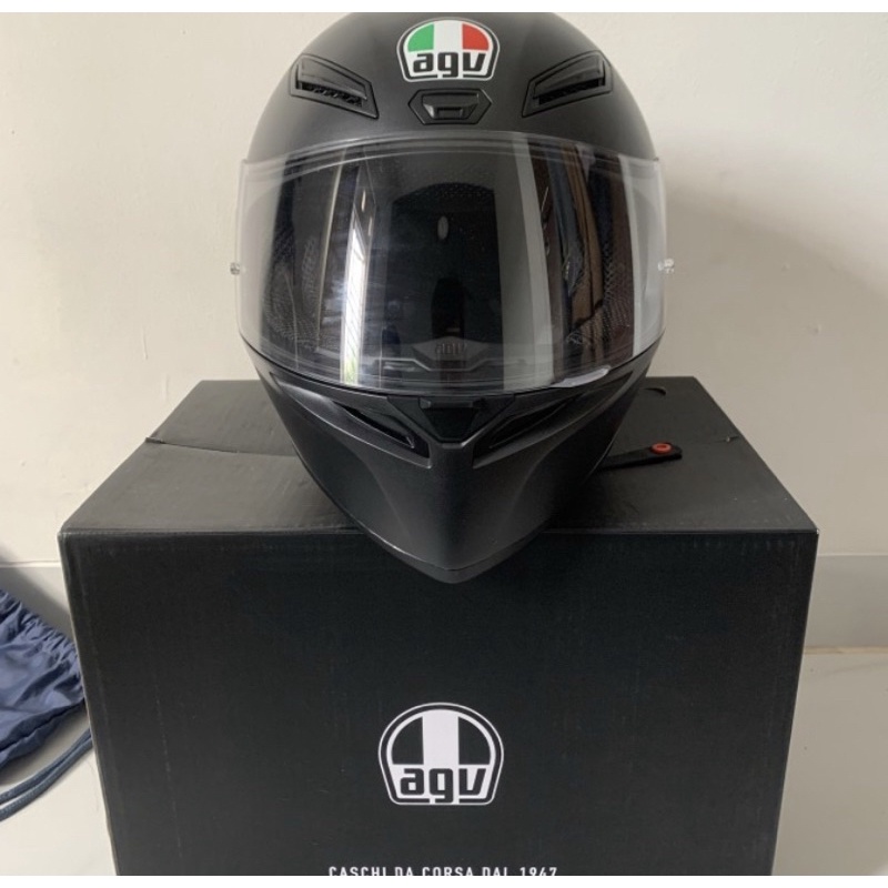 agv k1 black matte