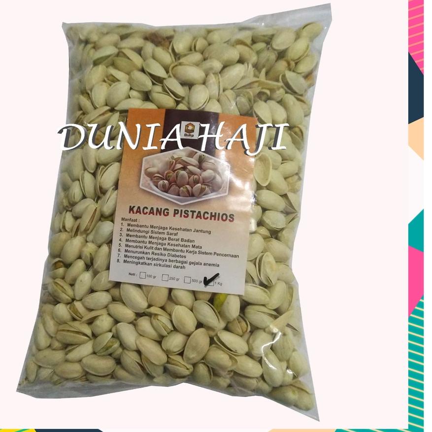 

GROSIR PISTACHIOS / Kacang Pistachio Arab Fustuk Murah/ Oleh Oleh Haji dan Umroh