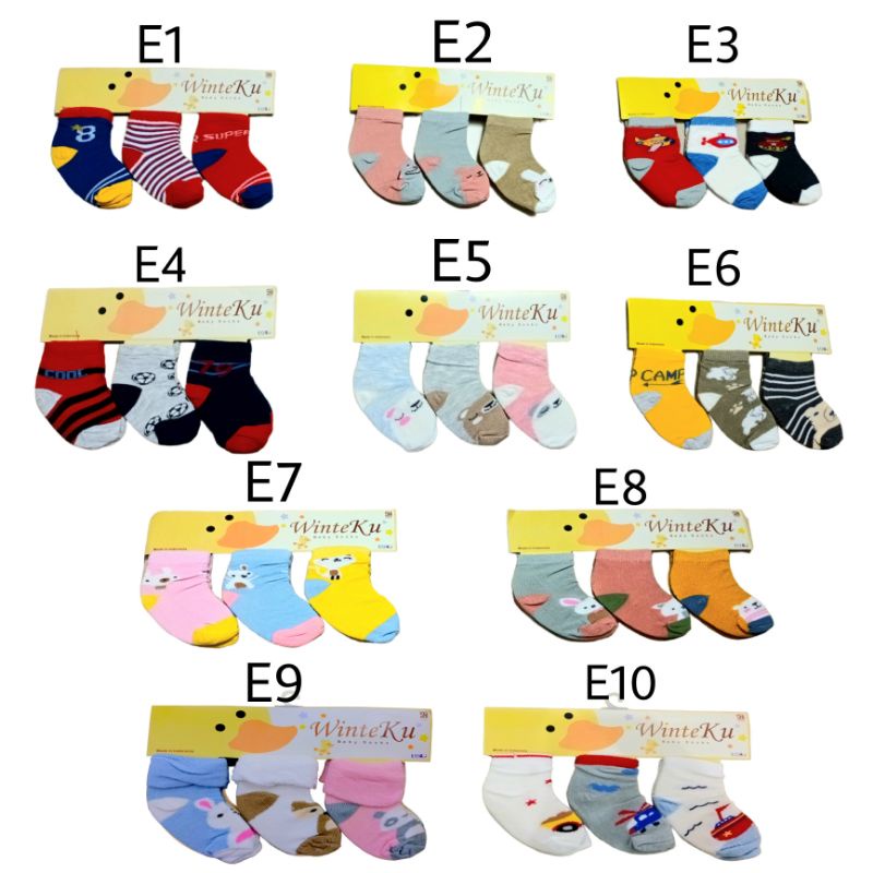 Kaos Kaki Bayi Winteku 3in1 Kaus kaki Baby