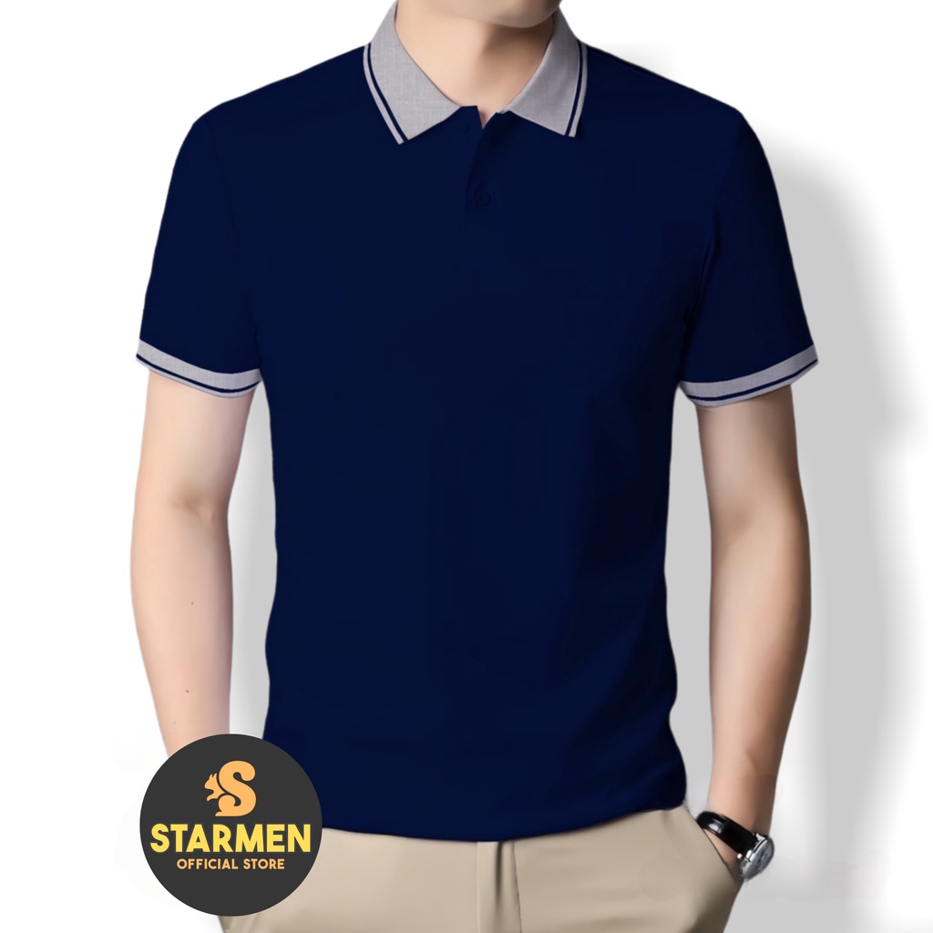 Kaos Polo Atasan Tshirt Pria Kerah Wangki Big List