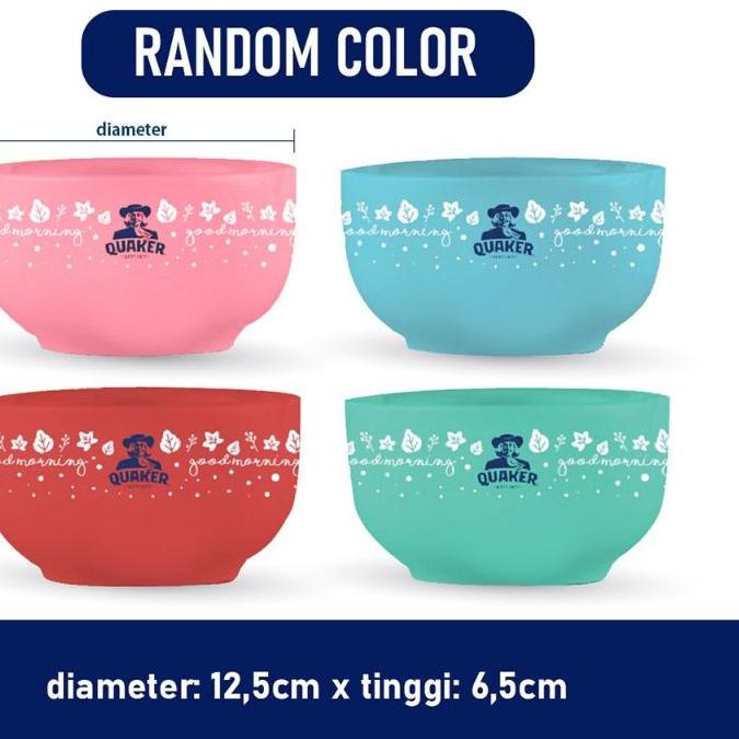 

66R♛ Quaker oatmeal 800 gr free bowl kontainer Paling Laris