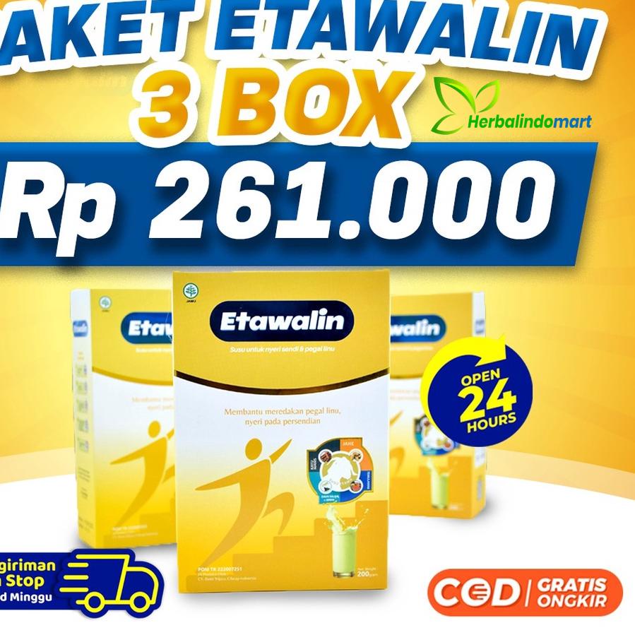 

Klik Beli Etawalin Paket 3 Box – Susu Etawa Tingkatkan Kepadatan & Kesehatan Tulang Sendi Atasi Nyeri Sendi Susu Anti Asam Urat Rematik Reumatik!!