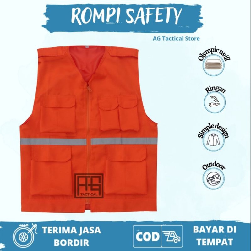 Rompi proyek/rompi parkir/rompi safety