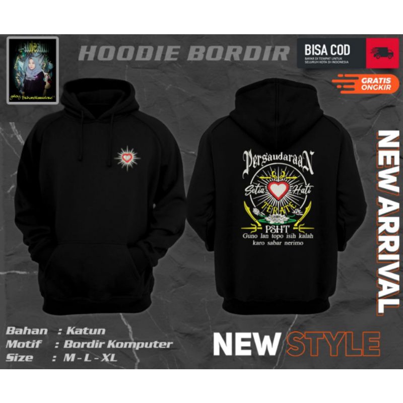 Hoodie Sweatershirt Bordir PSHT Jaket Bordir PSHT Jaket Blusuk Bordir Jaket SH Terate Hoodie Terbaru