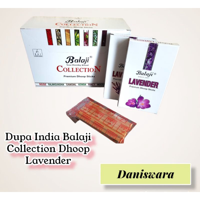 Jual Dupa Aromatherapy Balaji Premium Lavender Dhoop 20 gr/pack