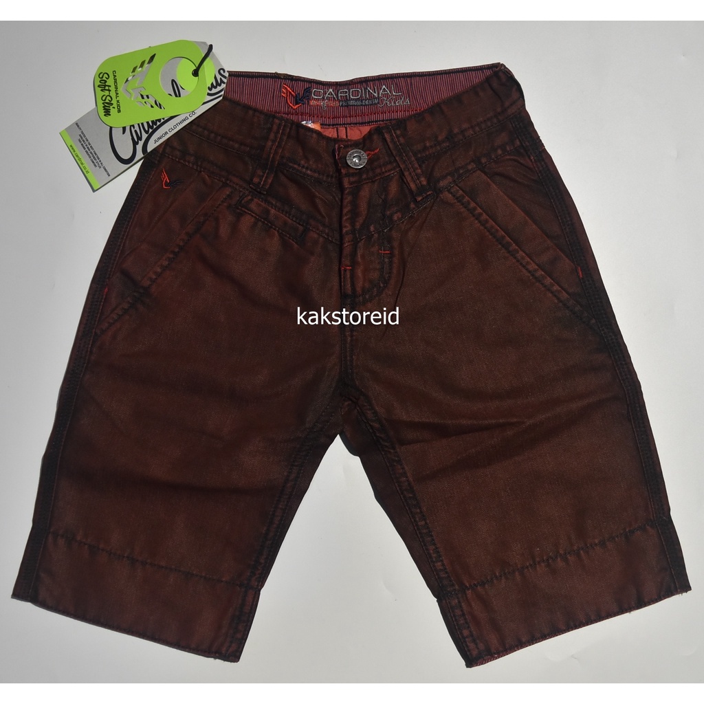 Celana Pendek Anak CARDINAL Marun CAC 07 ORIGINAL & REAL PICTURE