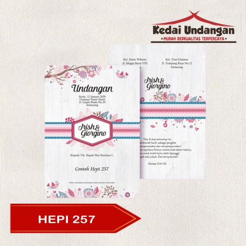 Blangko Undangan Hepi 286 Harga Murah