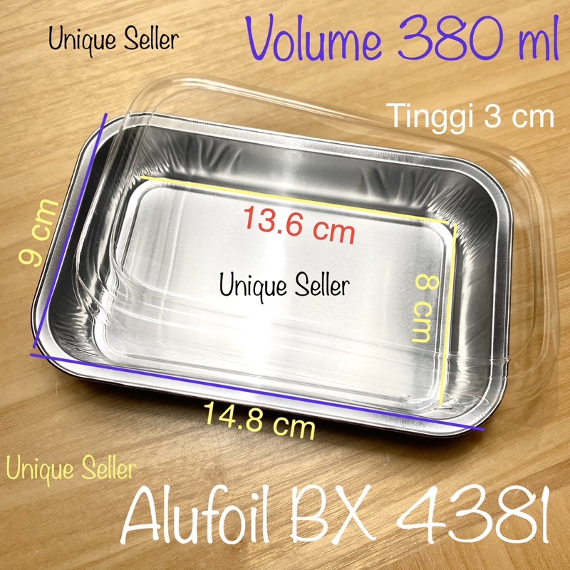 Aluminium Foil Cup Kotak Bx 4381 + Tutup Mika / Alufoil Macaroni Lasagna Schotel Mentai / Alufoil Kotak Garuda BX 4381 / Alufoil Tray Macaroni Lasagna Schotel Lasagna Mentai / Aluminium Foil Mentai / Aluminium Foil Kotak AX 350 + Tutup Mika