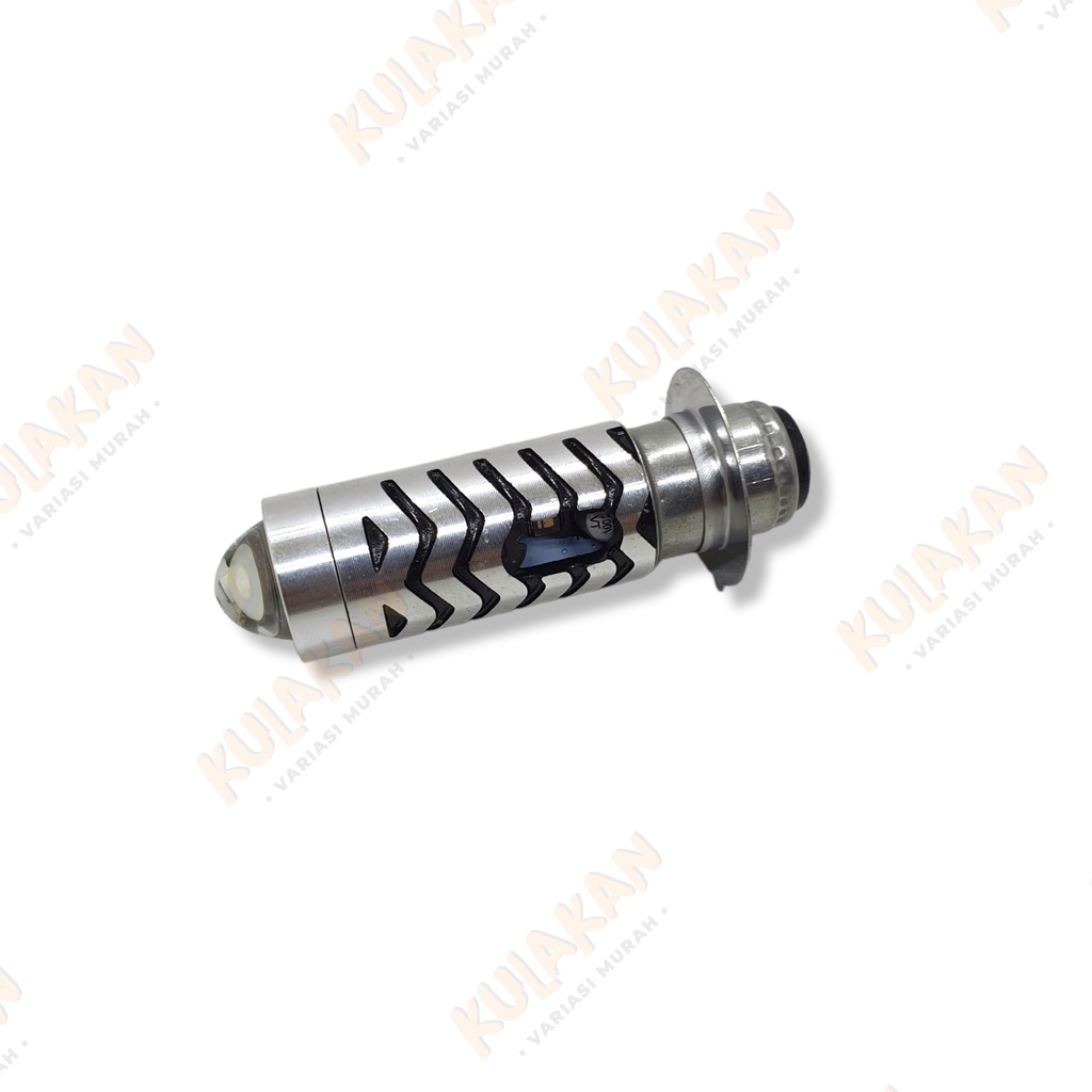 Lampu Led Utama Laser H6 Bebek Lensa Putih Kuning Hi Lo Low Matic AC DC Anti Kabut Motor 12 Volt 2 Warna